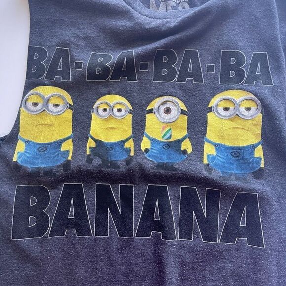 Universal Studio Minions Ba Ba Ba Ba Banana Graphic Sleeveless T-Shirt - Picture 4 of 6